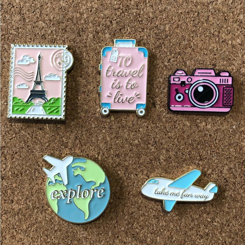 3/$40 Travel pins - planes